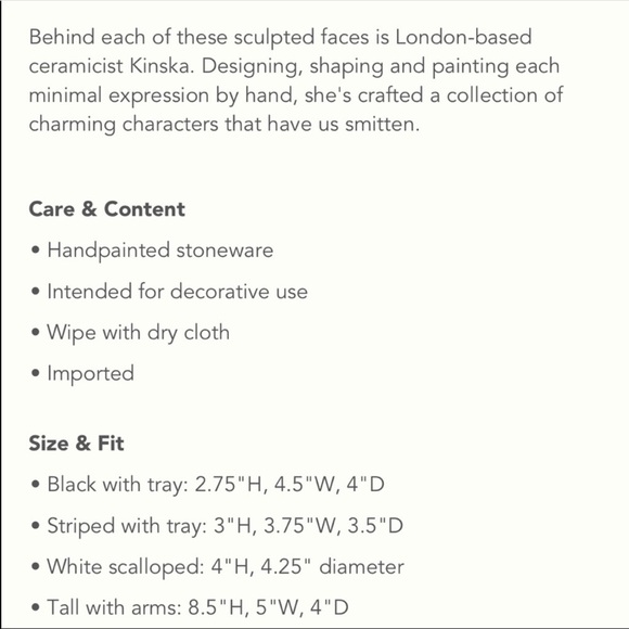 NWT KINSKA ANTHROPOLOGIE PLANT POT - Picture 5 of 5